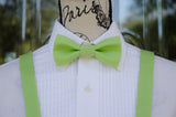 (58-75) Lime Green Bow Tie and/or Suspenders - Mr. Bow Tie