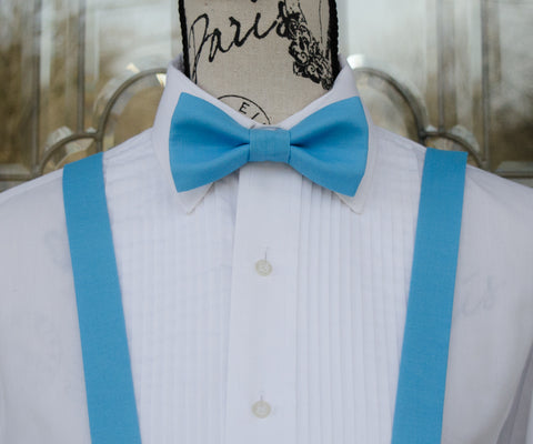 (42-142)  Lil Boy Blue Bow Tie and/or Suspenders - Mr. Bow Tie