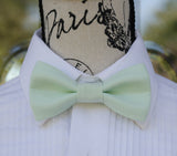 (55-132) Light Mint Green Bow Tie and/or Suspenders - Mr. Bow Tie