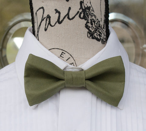 (61-164R) Moss Green Bow Tie - Mr. Bow Tie