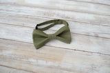 (61-164R) Moss Green Bow Tie - Mr. Bow Tie