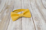 (02-213) Mustard Yellow Bow Tie - Mr. Bow Tie