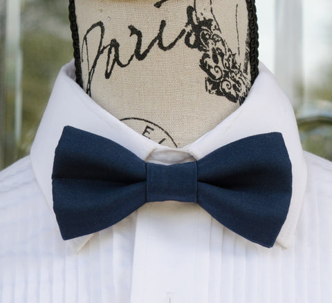 (41-20) Navy Blue Bow Tie - Mr. Bow Tie
