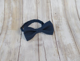 (41-20) Navy Blue Bow Tie and/or Suspenders - Mr. Bow Tie