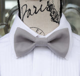 Nickel Grey Bow Tie and/or Suspenders (432)