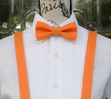(05-80) Orange Bow Tie and/or Suspenders - Mr. Bow Tie