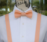 (06-78) Peach Bow Tie and/or Suspenders - Mr. Bow Tie