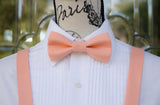 (06-297) Peach Blossom Bow Tie and/or Suspenders - Mr. Bow Tie