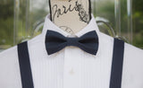 (40-44) Midnight Blue (Peacoat) Bow Tie and/or Suspenders - Mr. Bow Tie