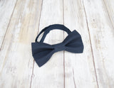 (40-44) Midnight Blue (Peacoat) Bow Tie - Mr. Bow Tie