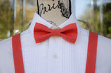 (18-294) Persimmon Bow Tie and/or Suspenders - Mr. Bow Tie