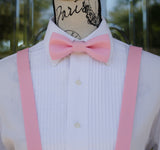 (14-166) Pink Bow Tie and/or Suspenders - Mr. Bow Tie