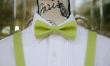 (60-134) Pistachio Bow Tie and/or Suspenders - Mr. Bow Tie