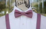 (25-204) Plum Bow Tie and/or Suspenders - Mr. Bow Tie