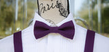 (32-238) Prune Bow Tie and/or Suspenders - Mr. Bow Tie