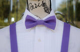 (35-165) Purple Bow Tie and/or Suspenders - Mr. Bow Tie