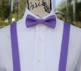 (35-165) Purple Bow Tie and/or Suspenders - Mr. Bow Tie