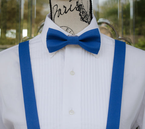 (39-305) Regatta Royal Blue Bow Tie and/or Suspenders - Mr. Bow Tie