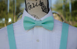 (45-85) Robins Egg Blue Bow Tie and/or Suspenders - Mr. Bow Tie