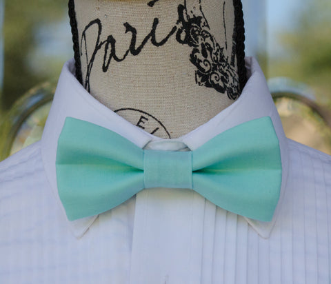 (45-85) Robins Egg Blue Bow Tie - Mr. Bow Tie