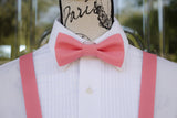 (17-62) Rose Bow Tie and/or Suspenders - Mr. Bow Tie