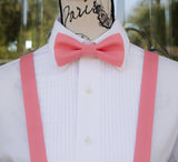 (17-62) Rose Bow Tie and/or Suspenders - Mr. Bow Tie