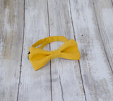 (02-232) Saffron Yellow Bow Tie and/or Suspenders - Mr. Bow Tie