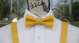 (02-232) Saffron Yellow Bow Tie and/or Suspenders - Mr. Bow Tie