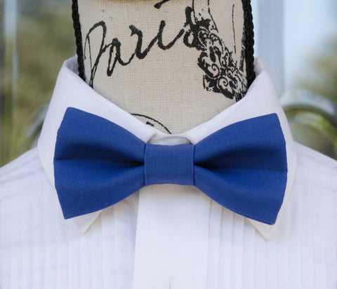 Blue Bow Ties and Suspenders (Sapphire Blue)