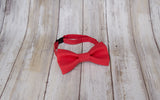 (18-47) Scarlet Bow Tie and/or Suspenders - Mr. Bow Tie