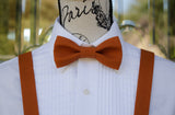 (04-293) Burnt Orange Bow Tie and/or Suspenders - Mr. Bow Tie