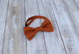 (04-293) Burnt Orange Bow Tie and/or Suspenders - Mr. Bow Tie