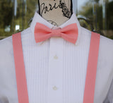 (16-89) Tea Rose Bow Tie and/or Suspenders - Mr. Bow Tie