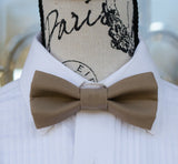 (63-129) Dark Taupe Brown Bow Tie - Mr. Bow Tie