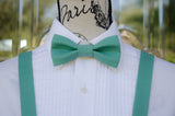 (53-126) Teal Bow Tie and/or Suspenders - Mr. Bow Tie
