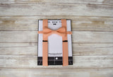 (06-78) Peach Bow Tie and/or Suspenders - Mr. Bow Tie