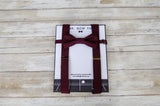 (22-279) Merlot Bow Tie and/or Suspenders - Mr. Bow Tie